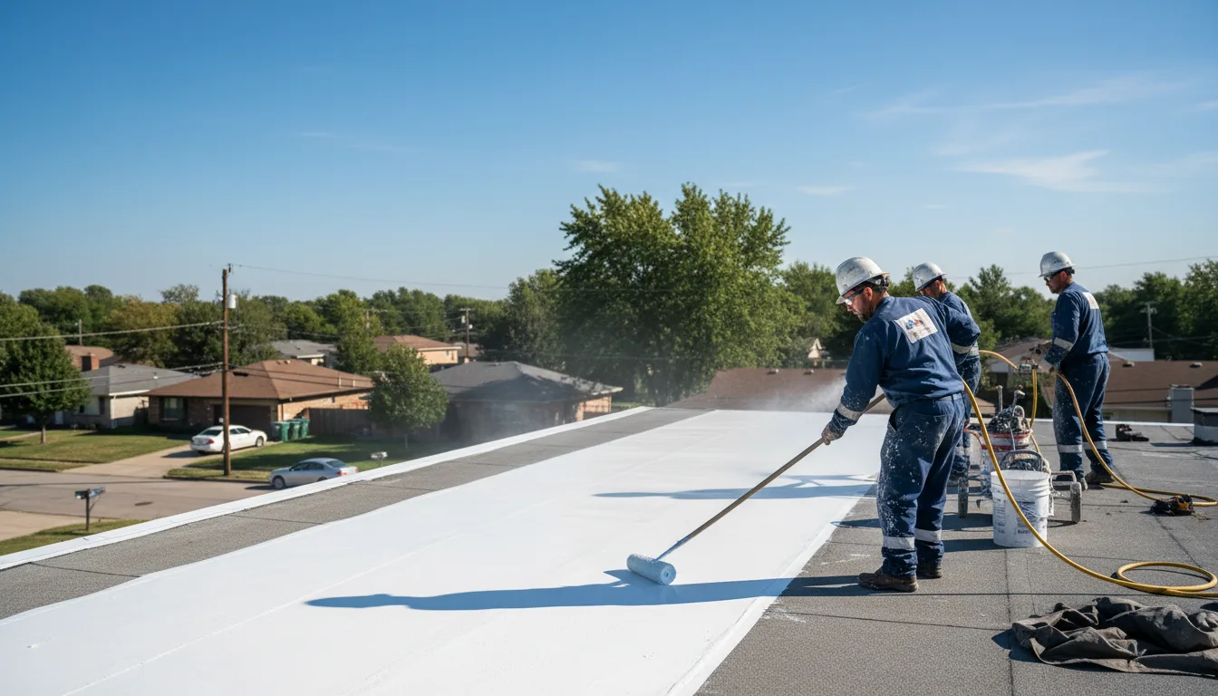 Commercial roof coating in Madison, IL near me